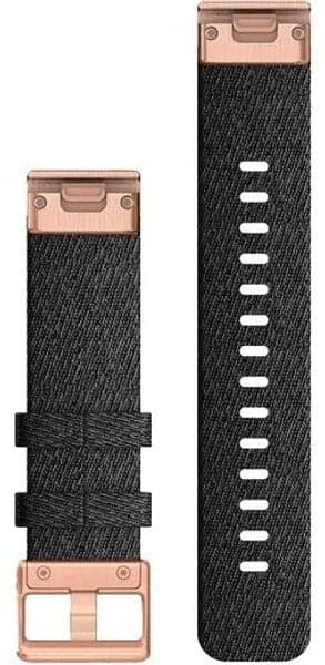 QuickFit 20 mm Armband Hthr Black Nylon with Rose Gold, view: 1