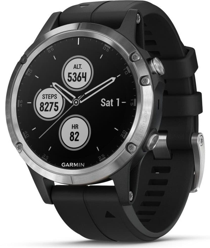 Fenix 5 Plus Sapphire Kolgrå Titan med titanarmband, view: 0