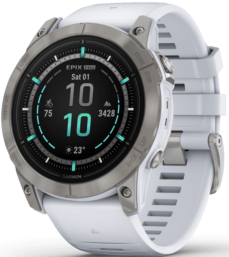 EPIX PRO (G2) 51mm Sapphire Titanium with Whitestone Band, view: 0