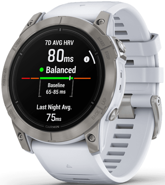 EPIX PRO (G2) 51mm Sapphire Titanium with Whitestone Band, view: 7