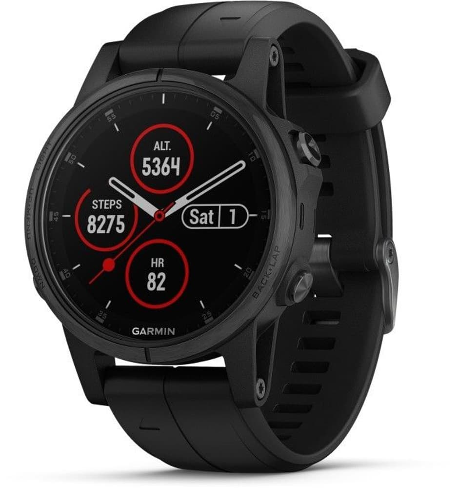 Fenix 5S Plus Sapphire Svart (skrapmärken på knappar), view: 0