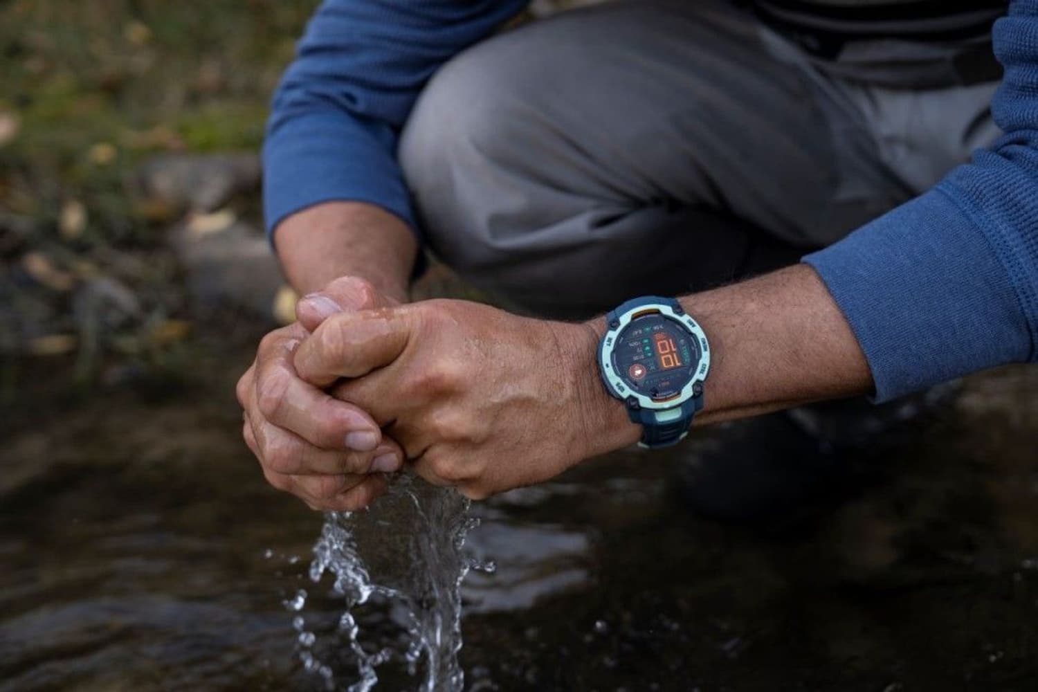 Instinct 3 50 mm AMOLED Ljusgrön med Skymningsfärgat Armband, view: 8