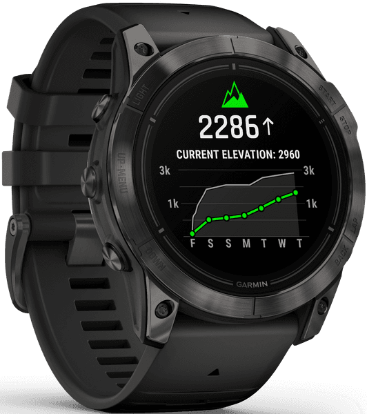 EPIX PRO (G2) 51mm Sapphire Carbon Grey DLC Titanium with Black Band, view: 3