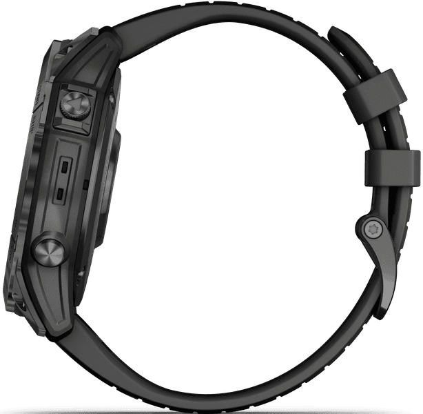 EPIX PRO (G2) 51mm Sapphire Carbon Grey DLC Titanium with Black Band, view: 2