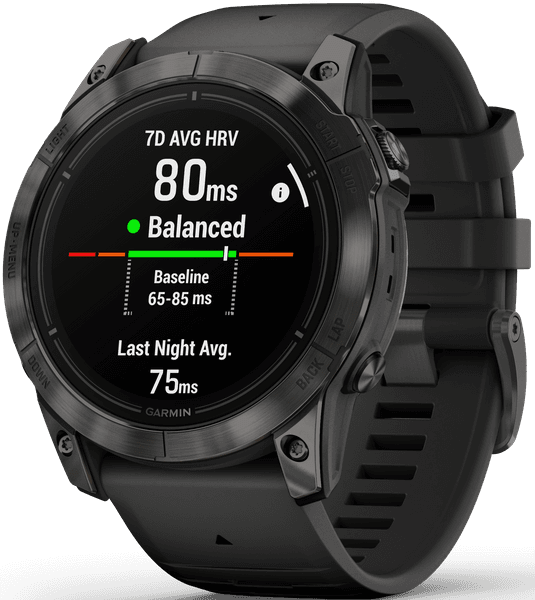 EPIX PRO (G2) 51mm Sapphire Carbon Grey DLC Titanium with Black Band, view: 7