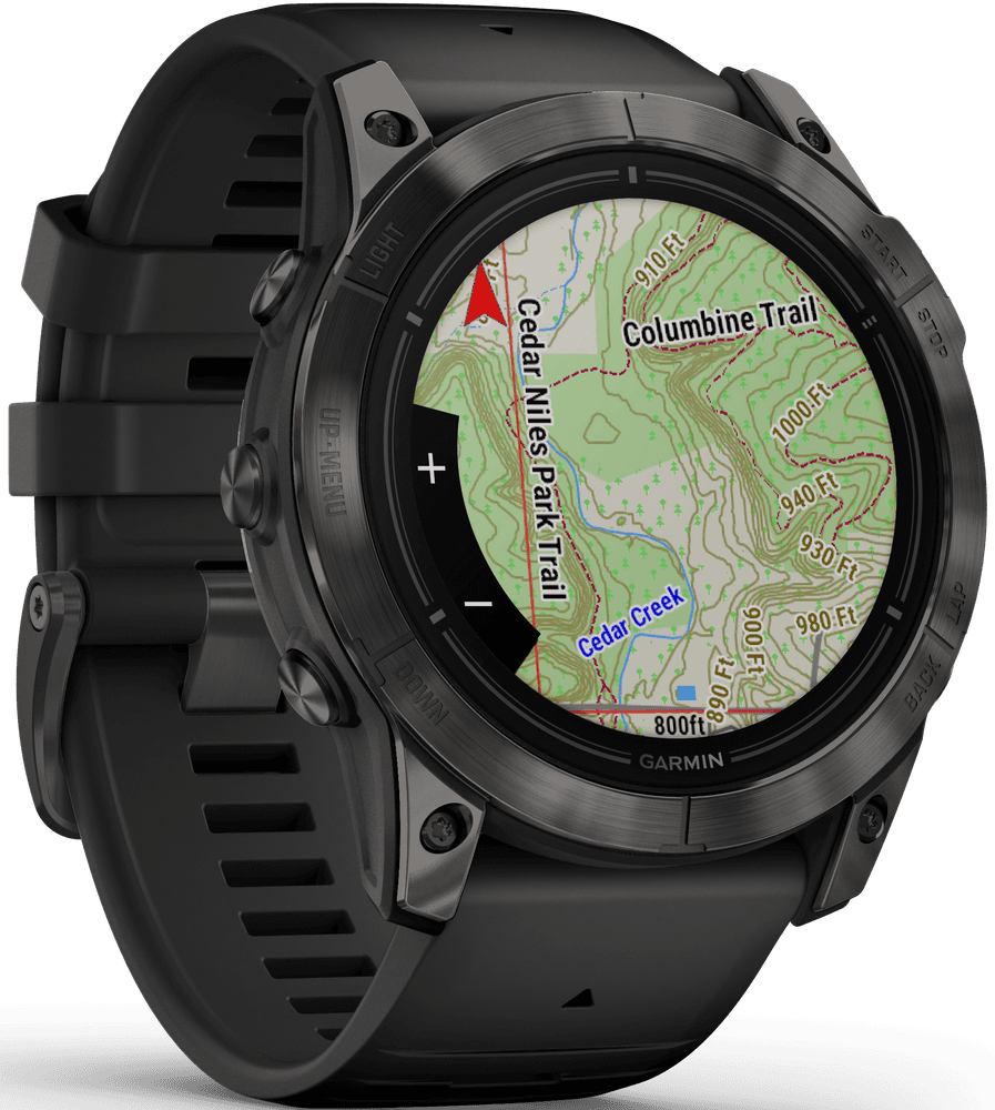 EPIX PRO (G2) 51mm Sapphire Carbon Grey DLC Titanium with Black Band, view: 4