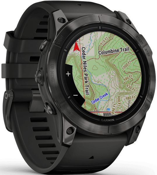 EPIX PRO (G2) 51mm Sapphire Carbon Grey DLC Titanium with Black Band, view: 4