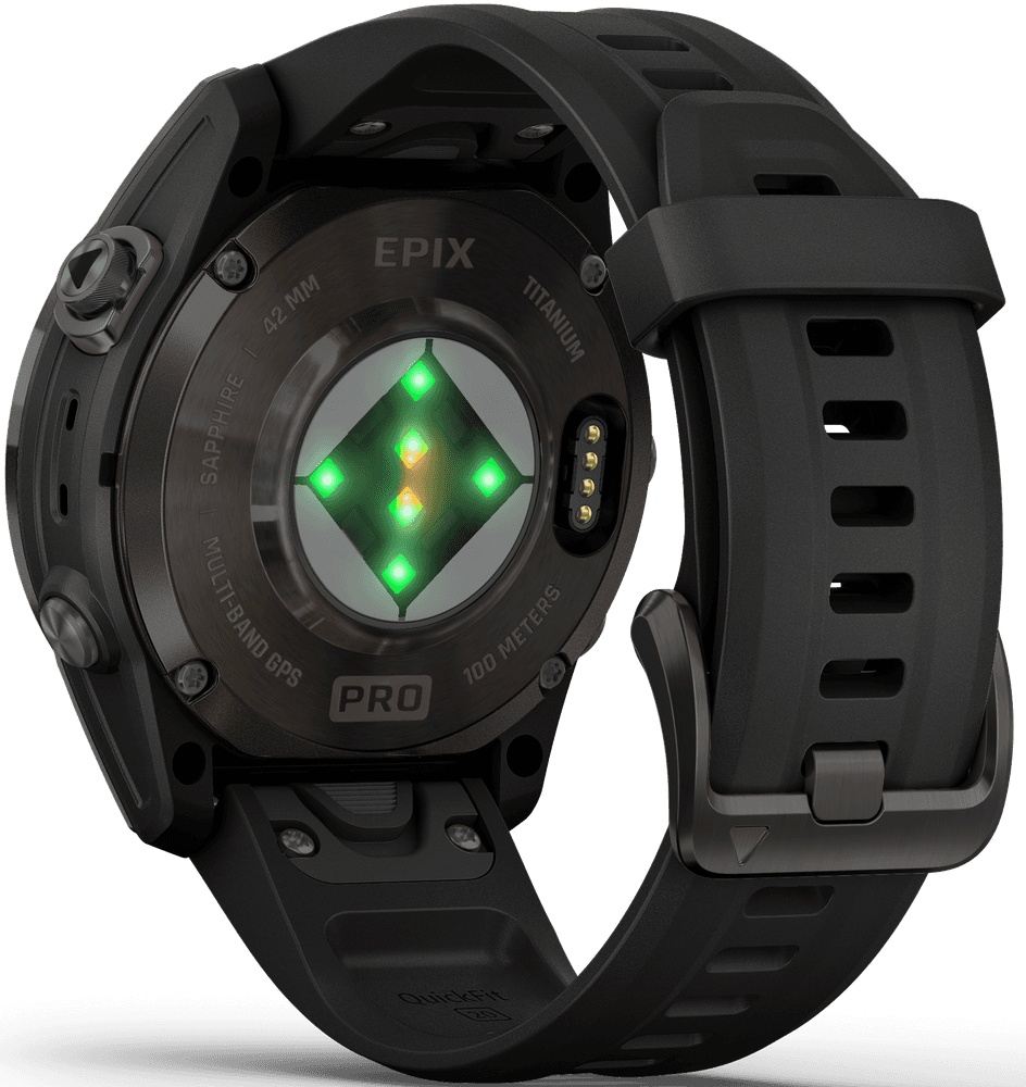 EPIX PRO (G2) 42mm Sapphire Carbon Grey DLC Titanium with Black Band, view: 1