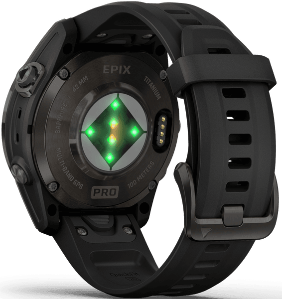EPIX PRO (G2) 42mm Sapphire Carbon Grey DLC Titanium with Black Band, view: 1