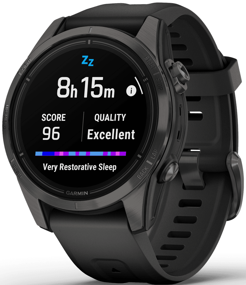 EPIX PRO (G2) 42mm Sapphire Carbon Grey DLC Titanium with Black Band, view: 8