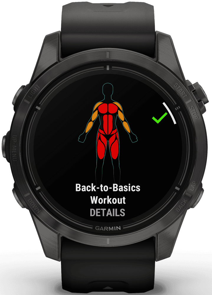 EPIX PRO (G2) 42mm Sapphire Carbon Grey DLC Titanium with Black Band, view: 6