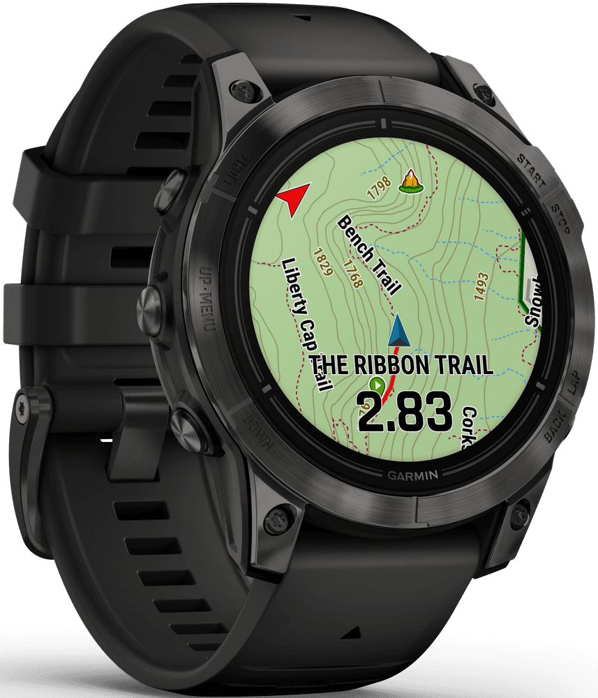 EPIX PRO (G2) 47mm Sapphire Carbon Grey DLC Titanium with Black Band, view: 3