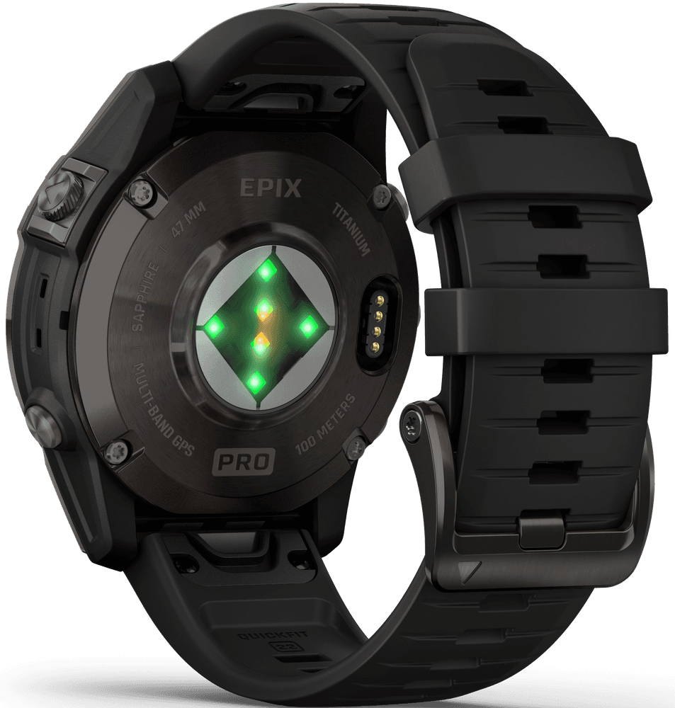 EPIX PRO (G2) 47mm Sapphire Carbon Grey DLC Titanium with Black Band, view: 1