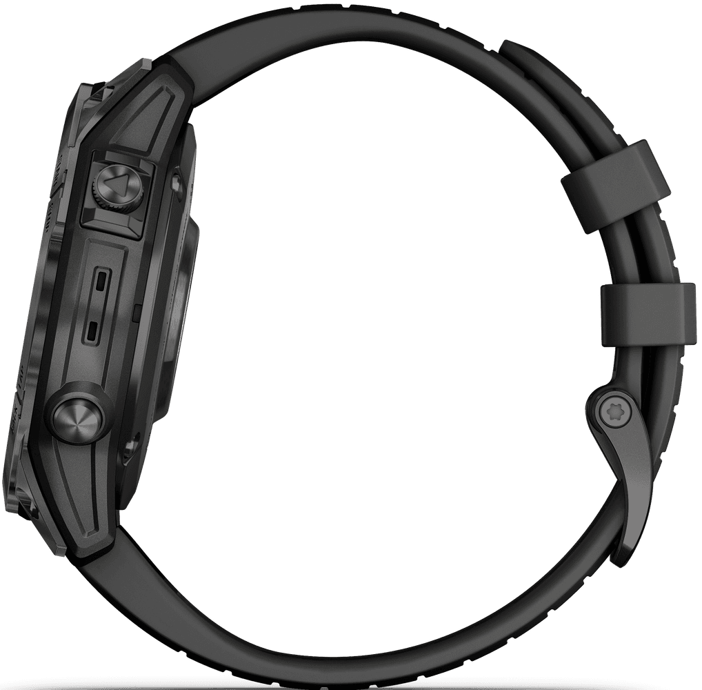 EPIX PRO (G2) 47mm Sapphire Carbon Grey DLC Titanium with Black Band, view: 2