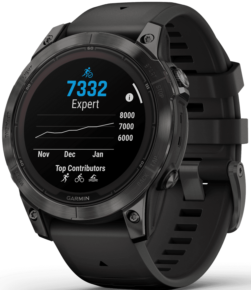 Fenix 7 Pro Sapphire Solar Carbon Grey DLC Titanium with Black Band, view: 7