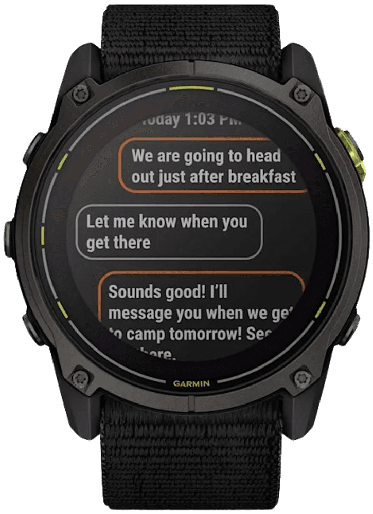 Enduro 3 Carbon Gray DLC Titanium with Black UltrafFit Nylon Strap, view: 4