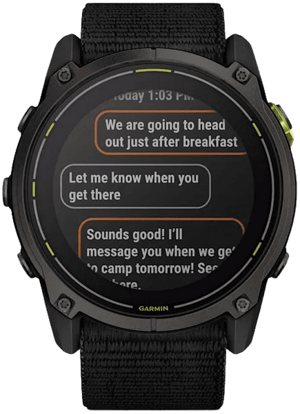 Enduro 3 Carbon Gray DLC Titanium with Black UltrafFit Nylon Strap, view: 4