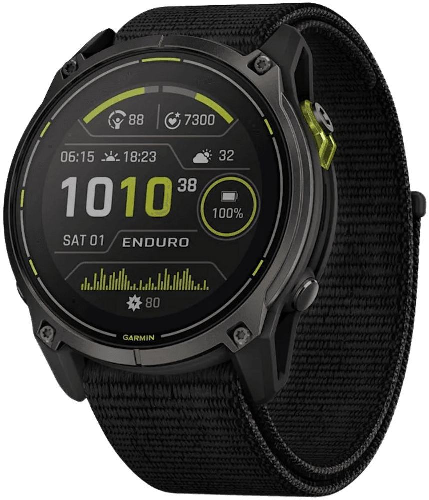 Enduro 3 Carbon Gray DLC Titanium with Black UltrafFit Nylon Strap, view: 0