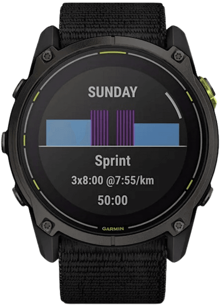 Enduro 3 Carbon Gray DLC Titanium with Black UltrafFit Nylon Strap, view: 2