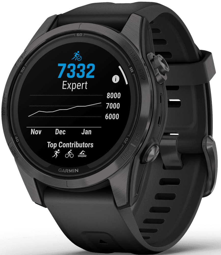 Fenix 7S Pro Sapphire Solar Carbon Grey DLC Titanium with Black Band, view: 7