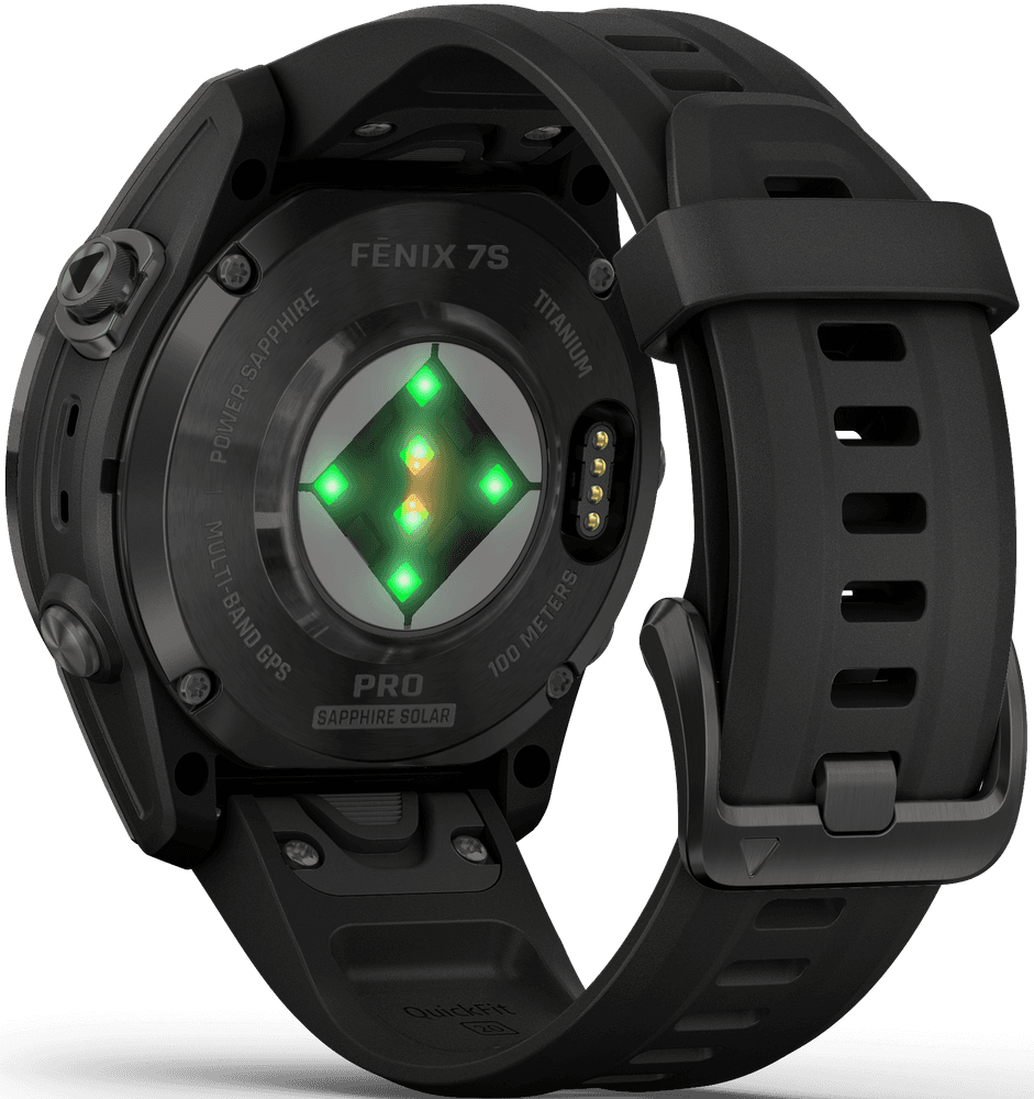 Fenix 7S Pro Sapphire Solar Carbon Grey DLC Titanium with Black Band, view: 1
