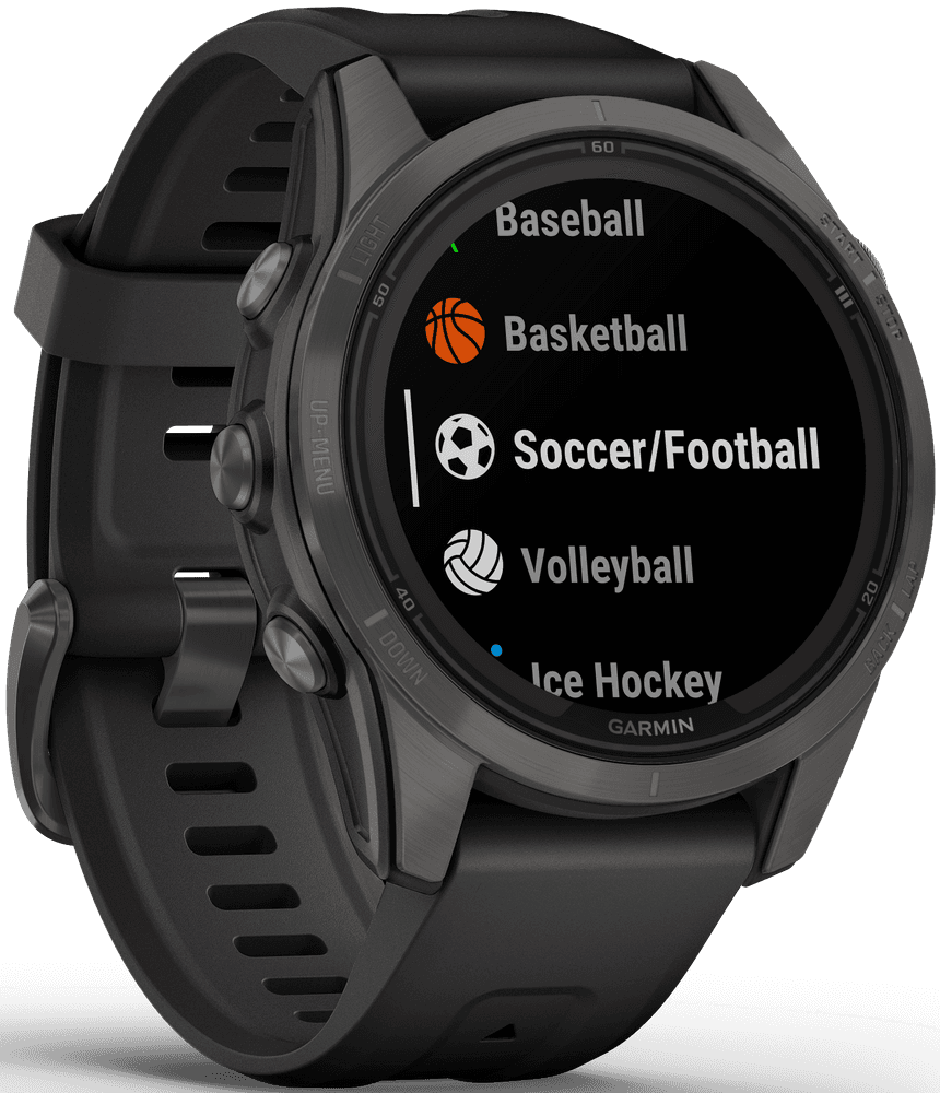 Fenix 7S Pro Sapphire Solar Carbon Grey DLC Titanium with Black Band, view: 3