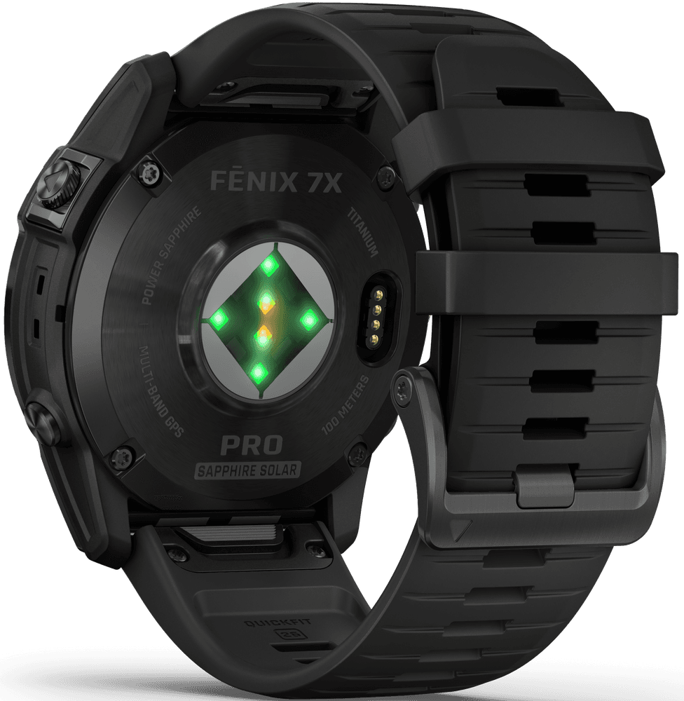 Fenix 7X Pro Sapphire Solar Carbon Grey DLC Titanium with Black Band, view: 1