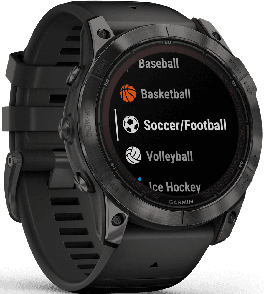 Fenix 7X Pro Sapphire Solar Carbon Grey DLC Titanium with Black Band, view: 4