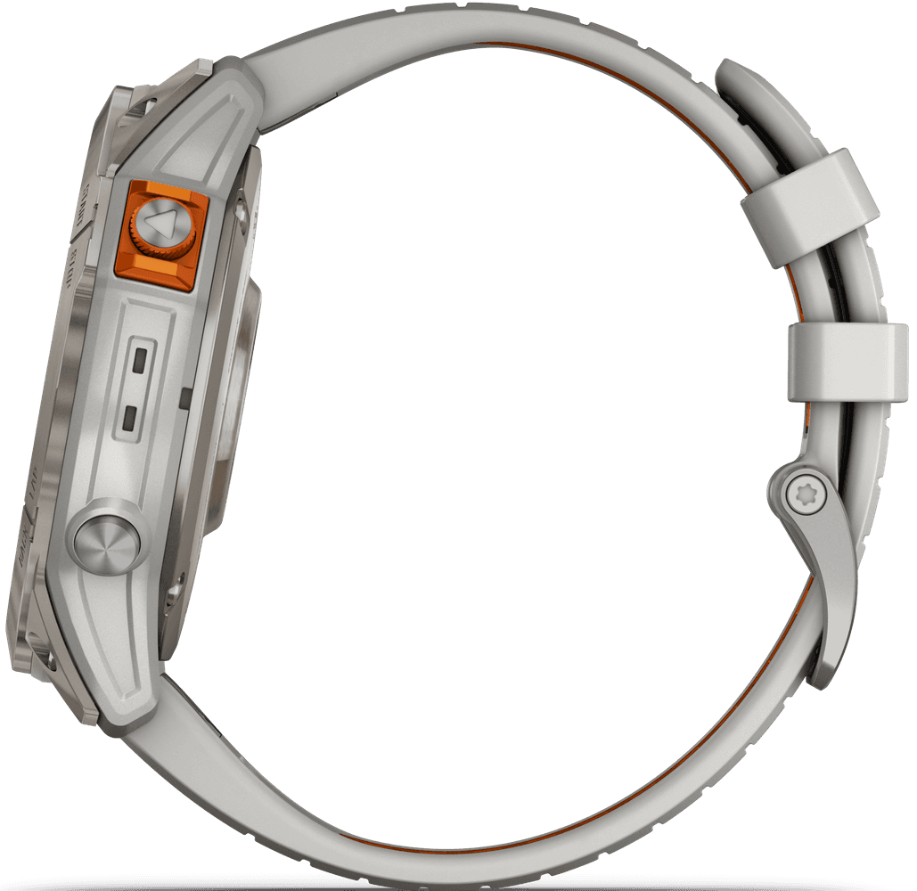 Fenix 7X Pro Sapphire Solar Titanium with Fog Gray/Ember Orange Band, view: 2