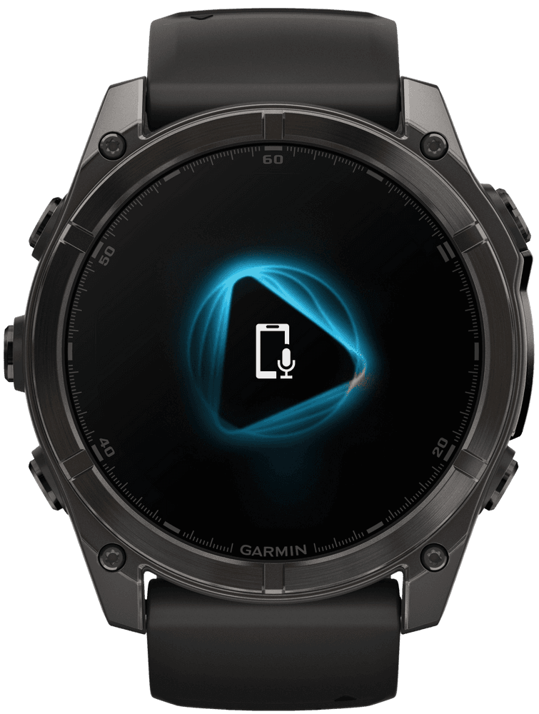 Fenix 8 51mm AMOLED Sapphire Carbon Gray DLC Titanium with Black Pebble Gray Silicone, view: 2