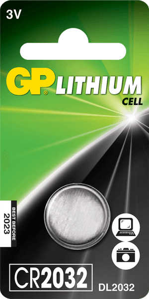 GP Knappcell Lithium CR2032, 1-pack, view: 0