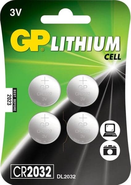 GP Knappcell Lithium CR2032, 4-pack, view: 0