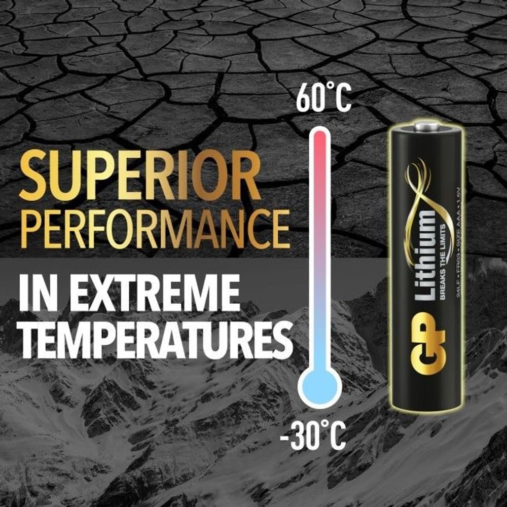 GP AAA-litiumbatteri 1.5V 24LF-2U4 4-pack, view: 2