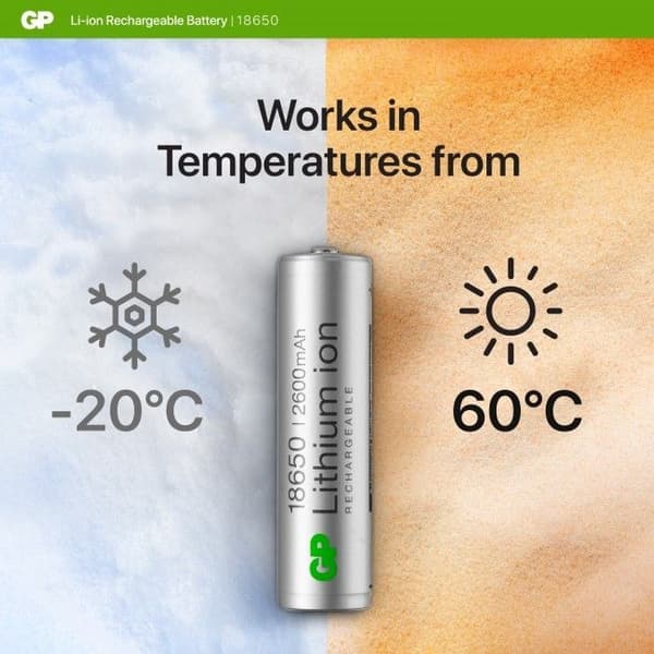 GP Lithium-Ion 18650 2600 Mah, view: 3