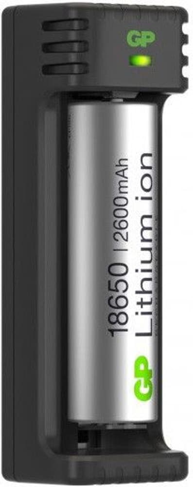 GP 1-Slot Li-Ion Charger + 1X18650, view: 0