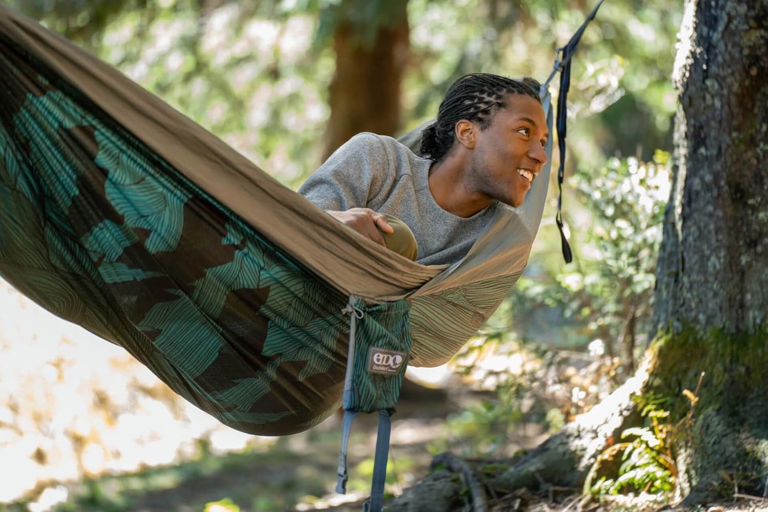 Eno DoubleNest Bluesign Print Mountains to Sea Grey, view: 6