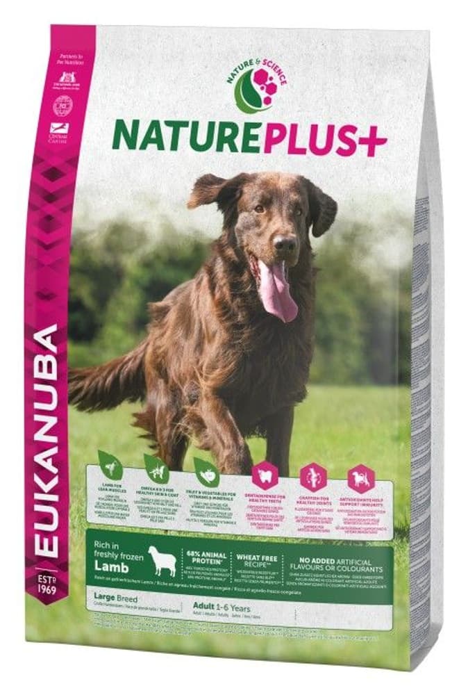 Nature Plus+ Adult Large Breed Lamb 14 kg, view: 0