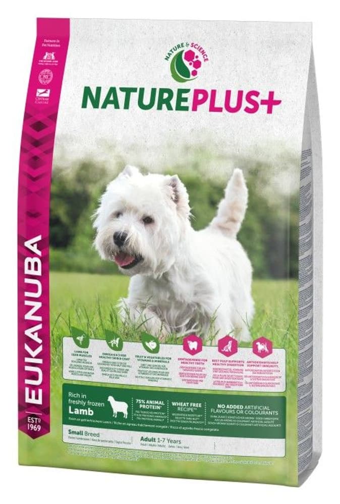 Nature Plus+ Adult Small Breed Lamb 2,3 kg, view: 0
