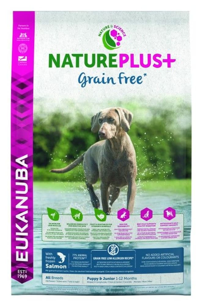 Dog Nature Plus+ Grain Free Pup Salmon 2,3 kg, view: 0