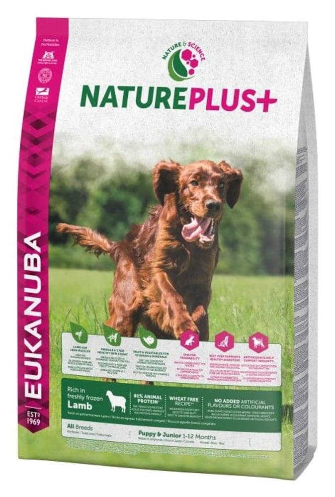 Nature Plus+ Puppy & Junior All Breeds Lamb 2,3 kg, view: 0