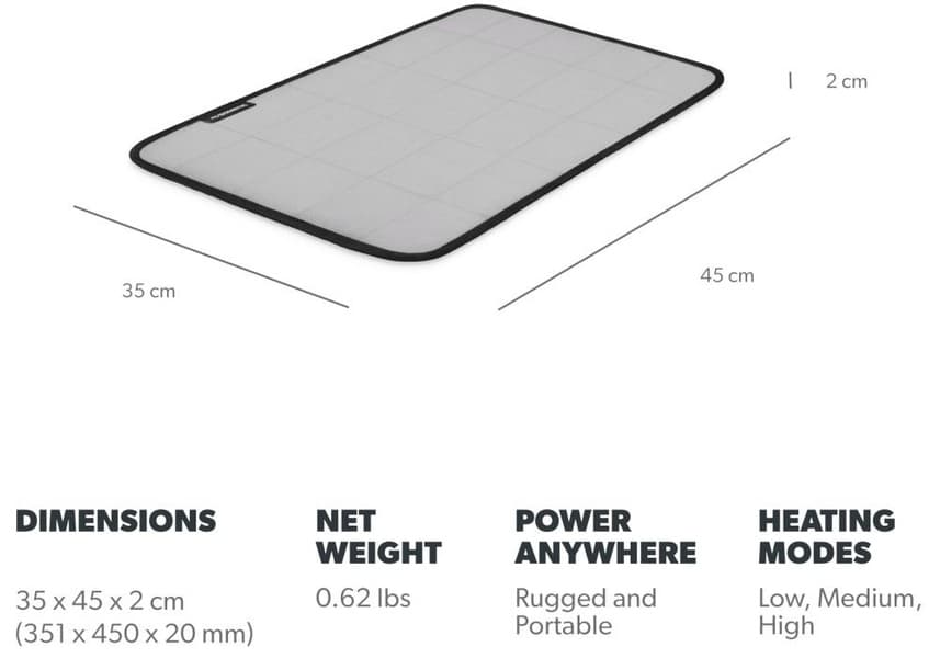 GO Camp Personal Heater Värmedyna Silt, view: 5