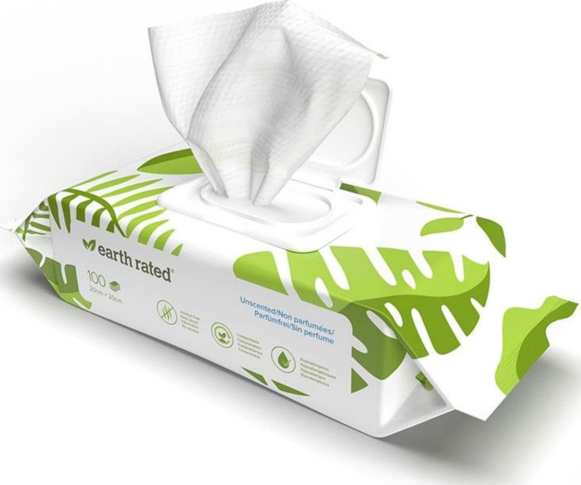 Wipes Compostable 100 st Unscented, view: 0