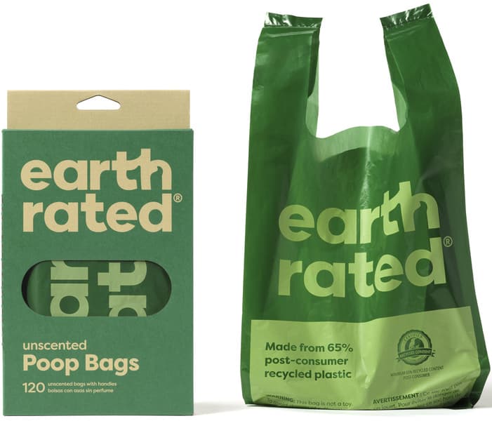 Bajspåsar med handtag 120 st Unscented, view: 1