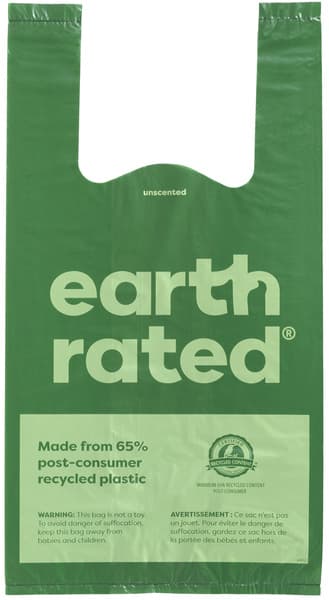 Bajspåsar med handtag 120 st Unscented, view: 0