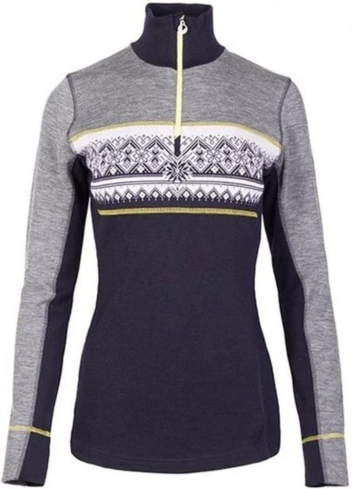 Dale Of Norway W's Rondane Fem Sweater Smoke/Navy/Yellow, view: 0