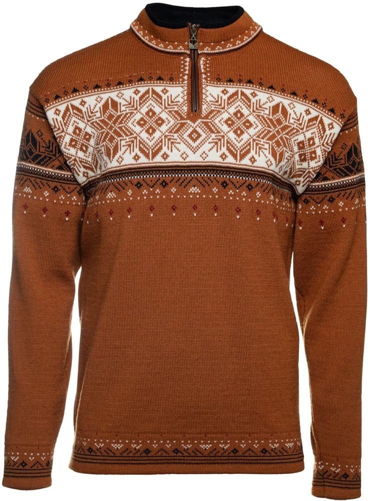 Blyfjell Sweater Unisex Copper / Offwhite / Coffee / Redrose, view: 0