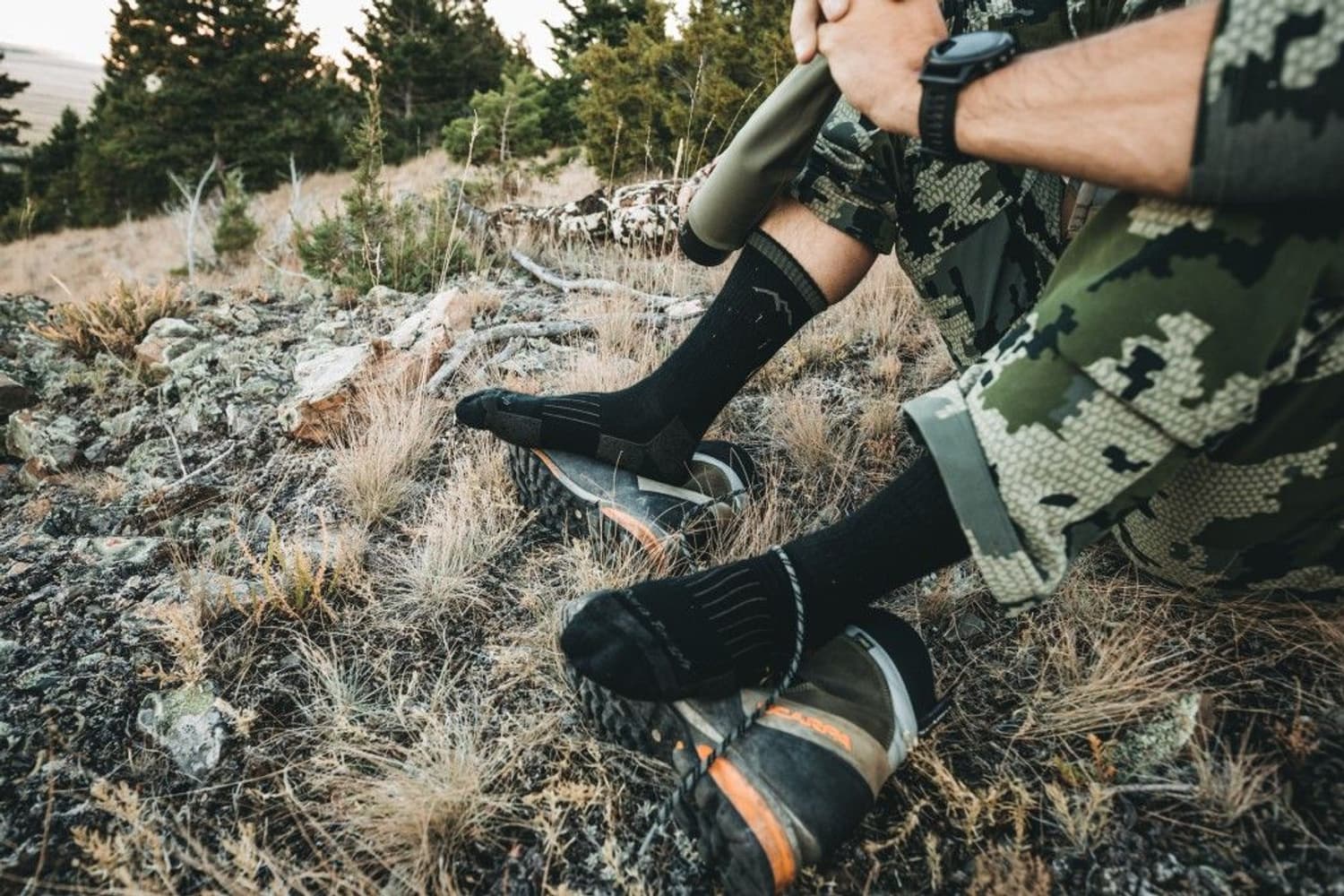 M's Hunting Boot Sock Cushion Forest, view: 1