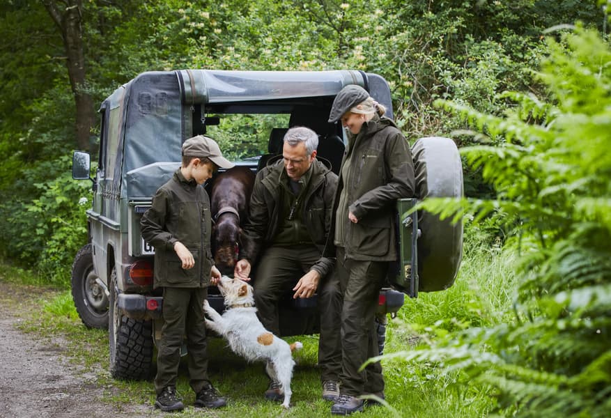 Lady Chasse Trousers Olive Night Melange, view: 5