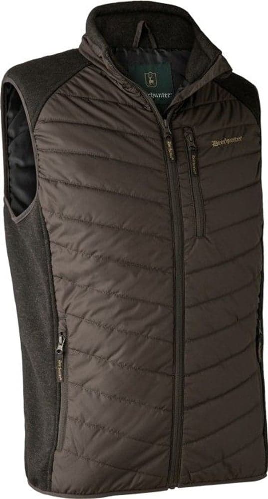 Moor Padded Waistcoat w. Knit Brown Leaf, view: 0