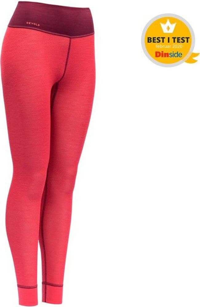 W's Wool Mesh Long Johns Beetroot/Poppy, view: 0